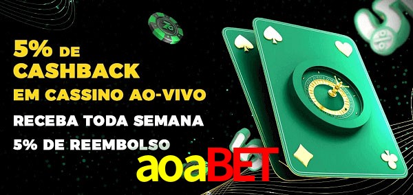Promoções do cassino ao Vivo aoabet